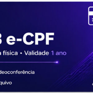 Certificado A3 - CPF - 1 Ano