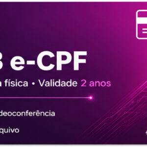 Certificado A3 - CPF - 2 Anos