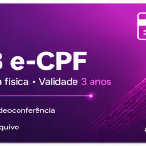 Certificado A3 - CPF - 3 Anos